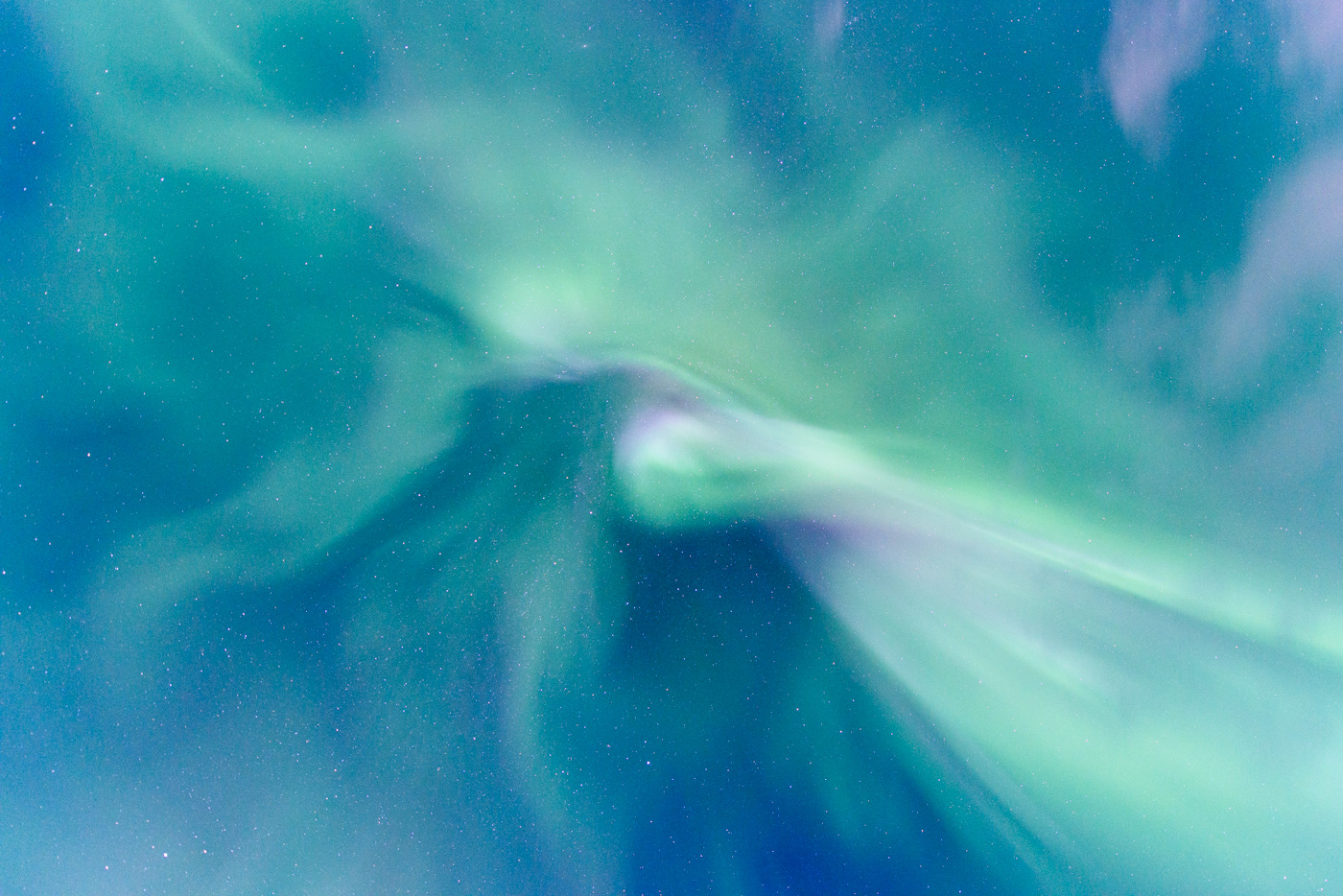 Photographie d'aurore boréale